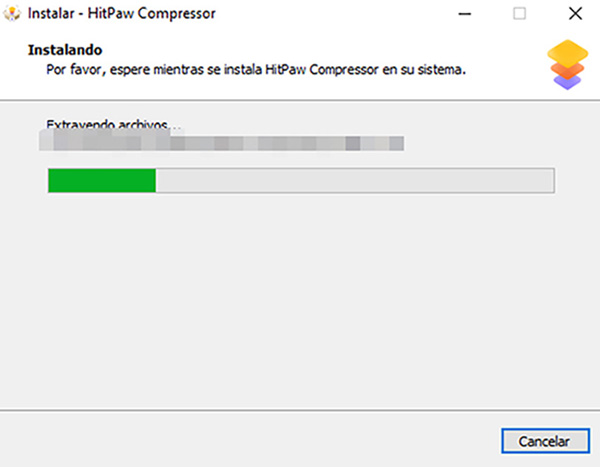 instalando hitpaw compresor