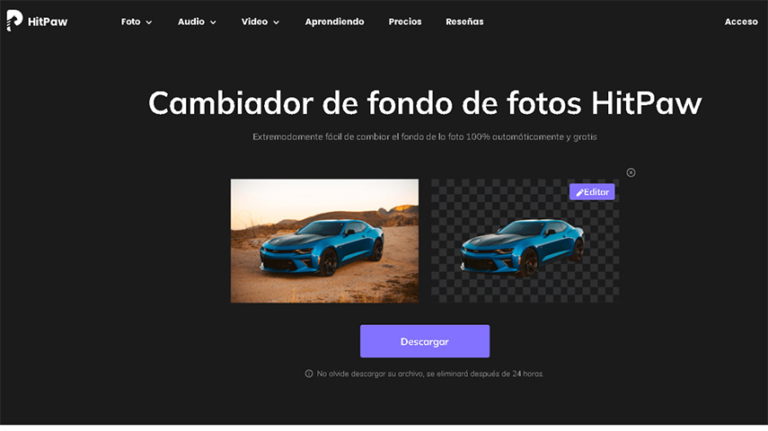 hitpaw quitar el fondo de fotos