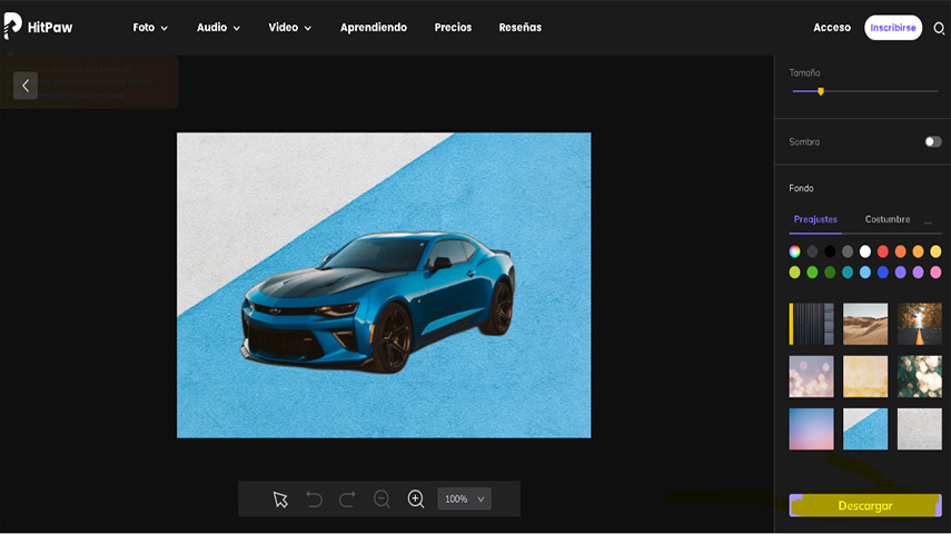 hitpaw cambiador de fondo de fotos