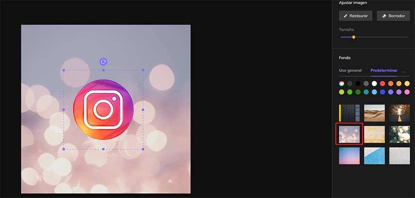 Paso 3 to HitPaw Change Instagram Story Background Color