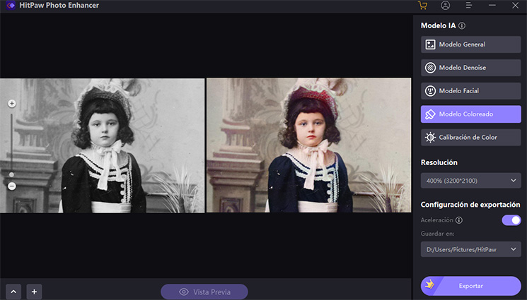 Colorear foto con IA