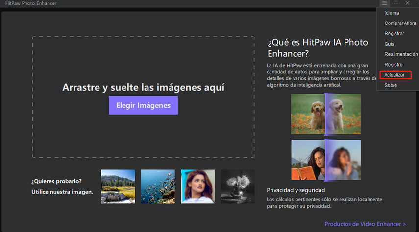 hitpaw photo enhancer actualizar