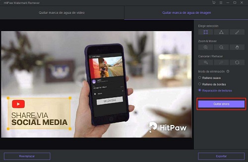 HitPaw Watermark Remover quitar ahora