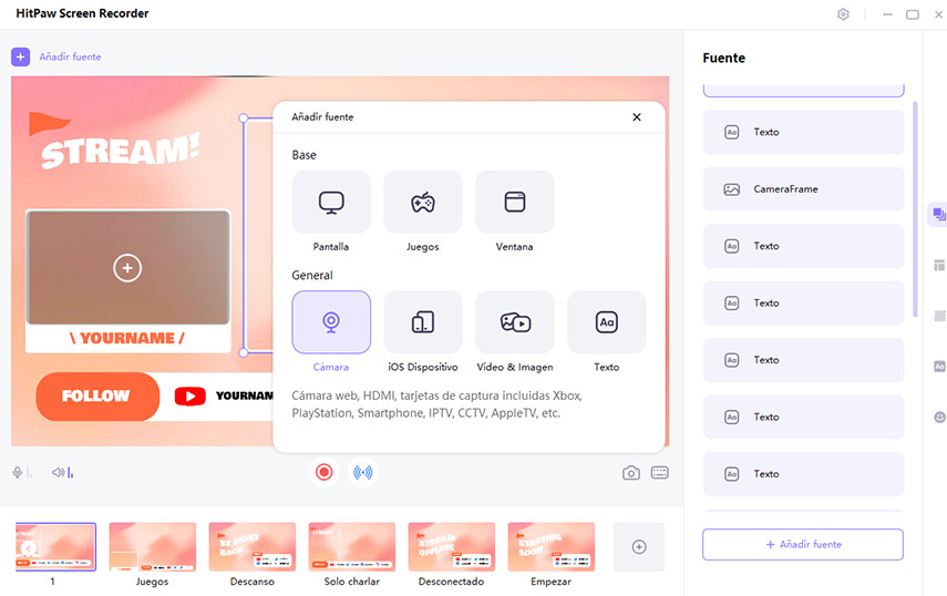 add webcam