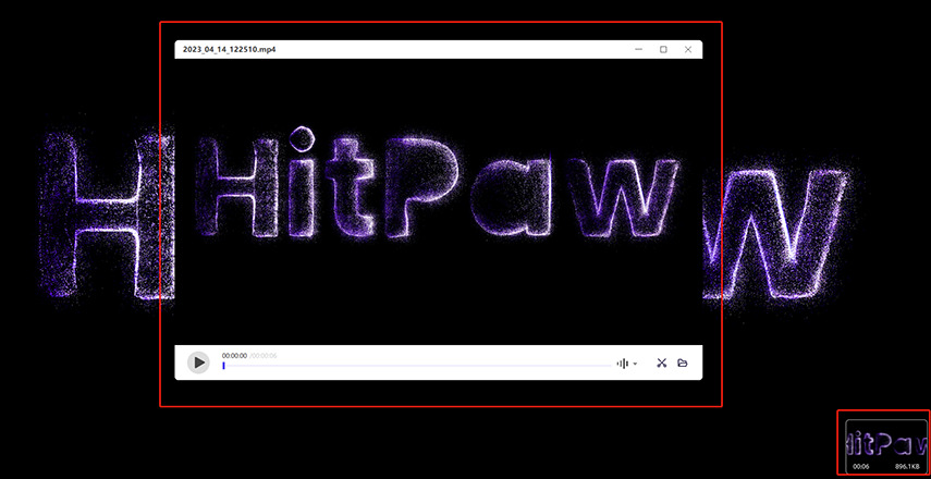 hitppaw screen record edit interface