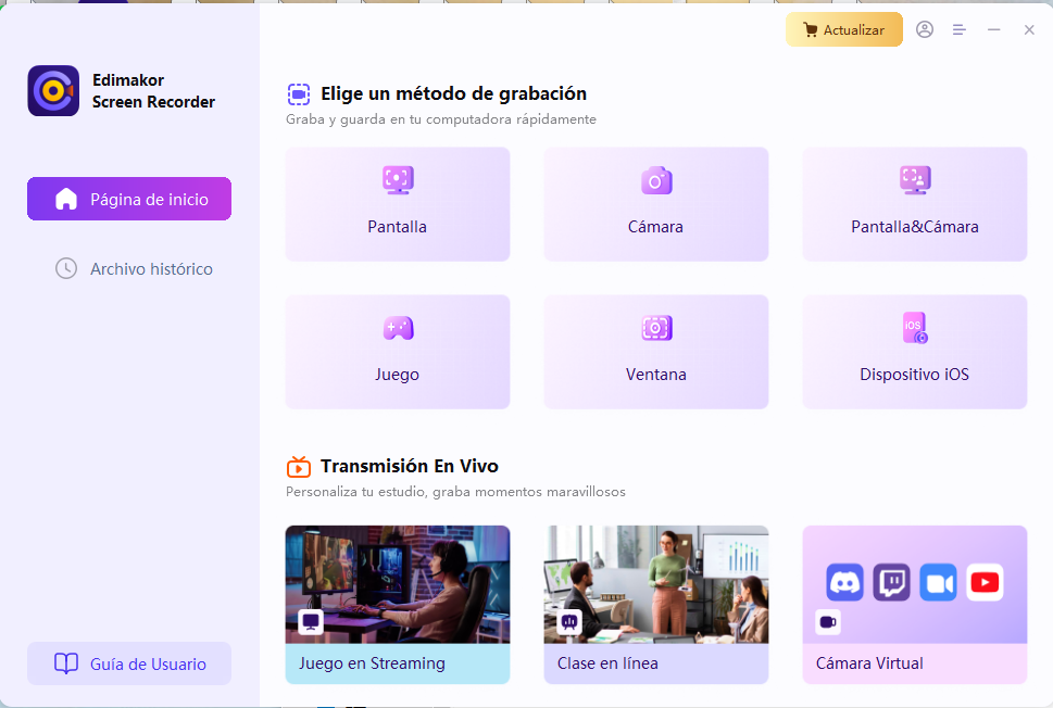 click virtual camera