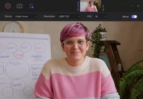 grabar webcam con hitpaw screen recorder