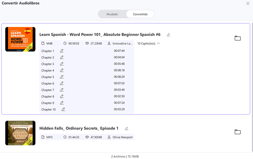 acceder a archivos convertidos