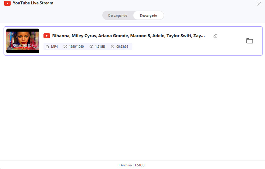 acceder al video descargado de youtube
