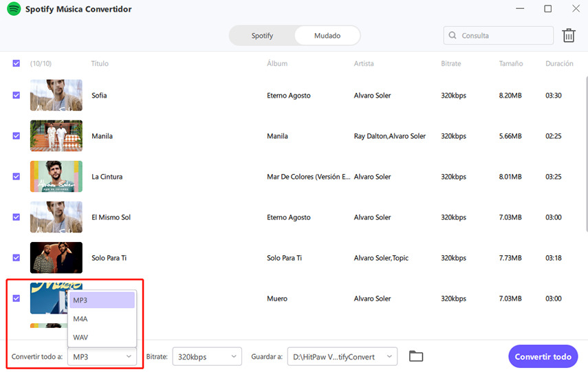 convertir spotify a MP3