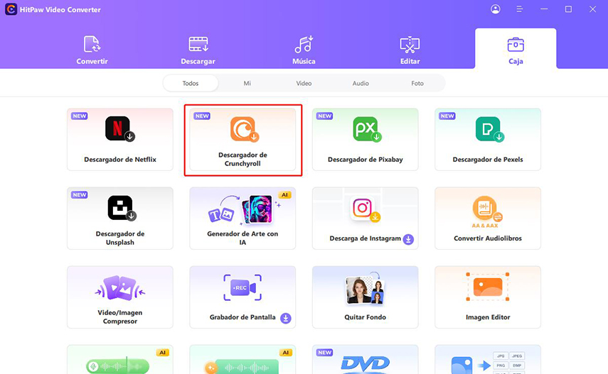 iniciar hitpaw video converter