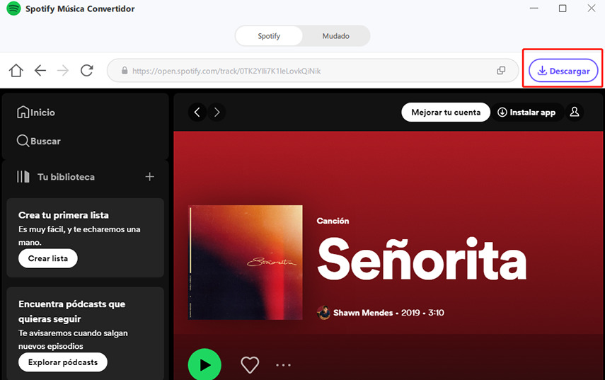descargar Spotify canción