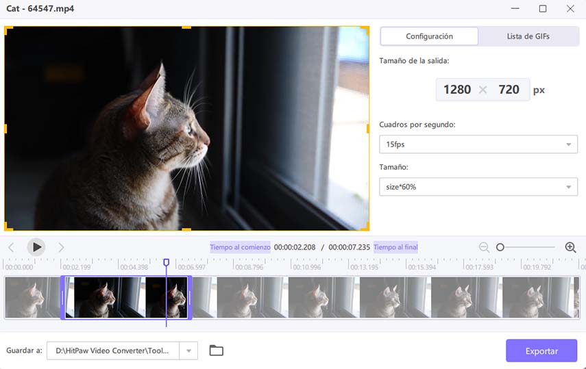 mp4 a gif con HitPaw Video Converter para Mac