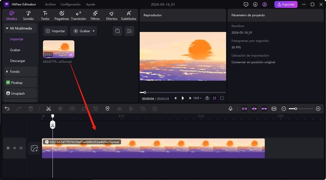 usa edimakorpara hacer un video romantico