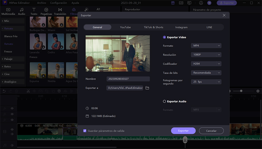 exportar video