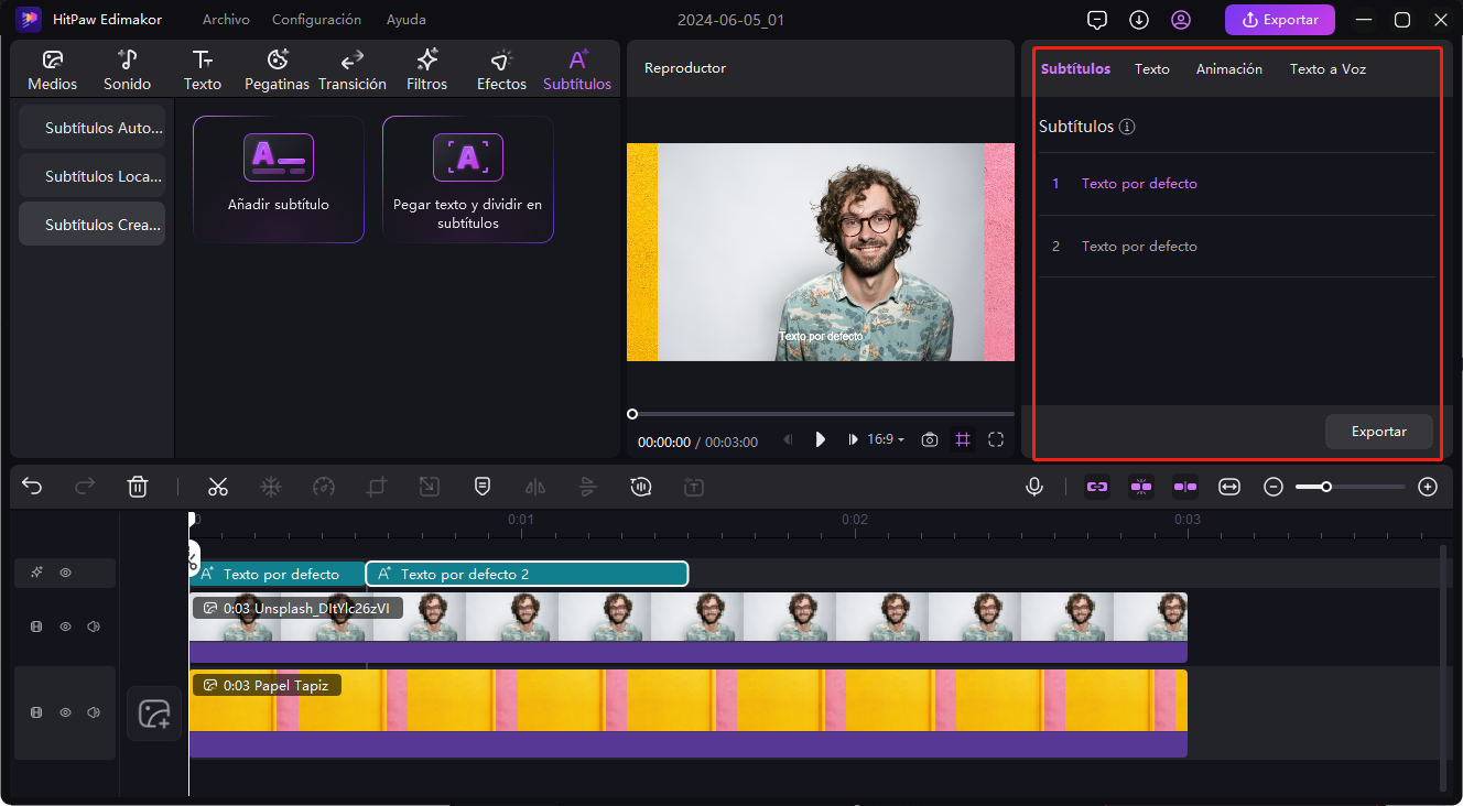 hitpaw edimakor speech to text guide step 4