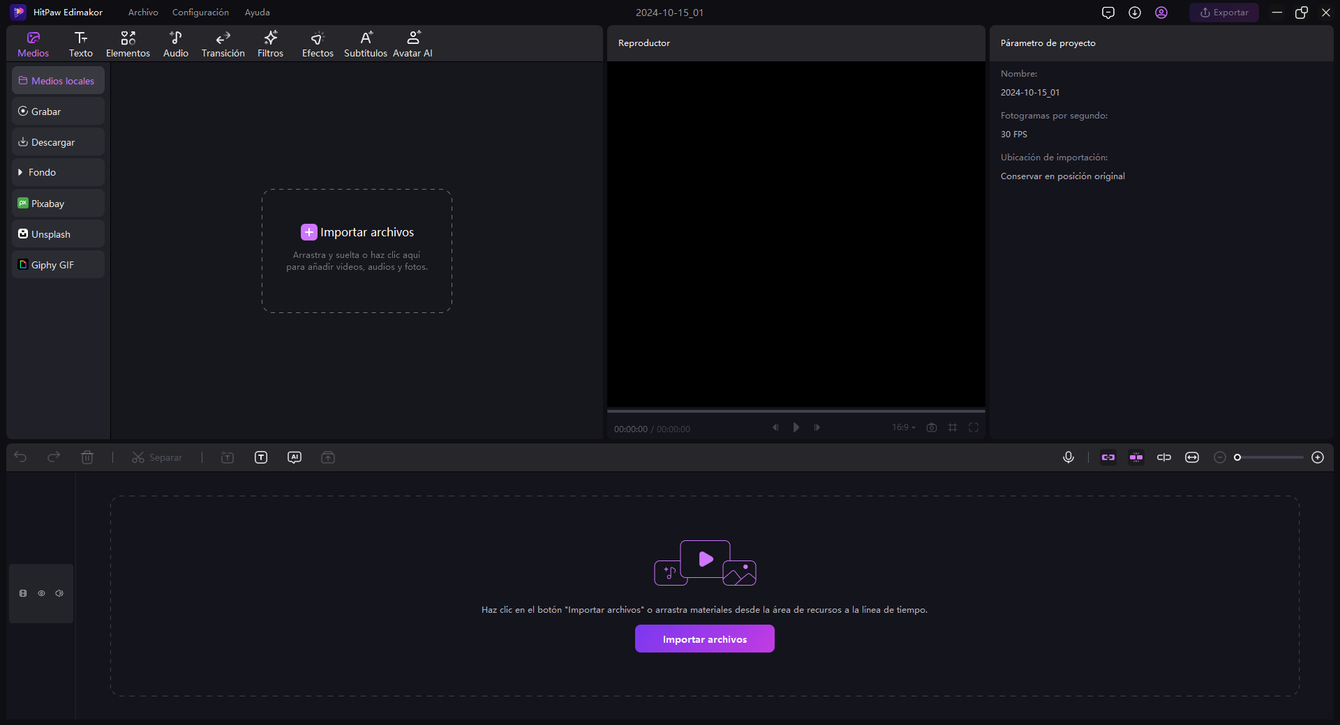 hitpaw edimakor speech to text guide step 1