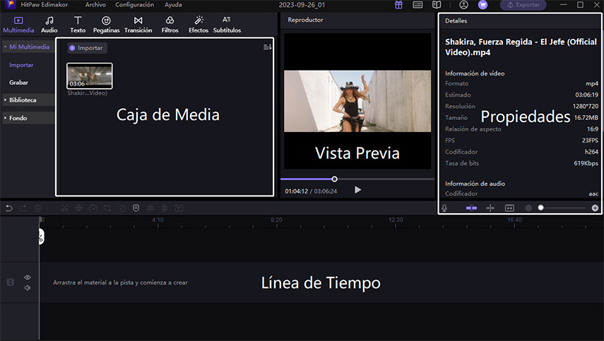 caja de media