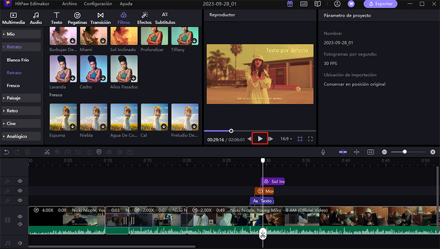 cómo previsualizar el video