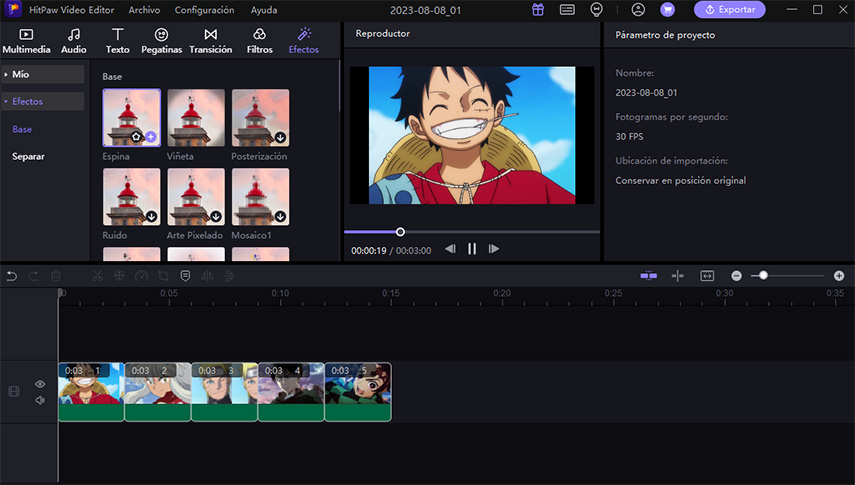  hitpaw aplicación para editar anime videos 