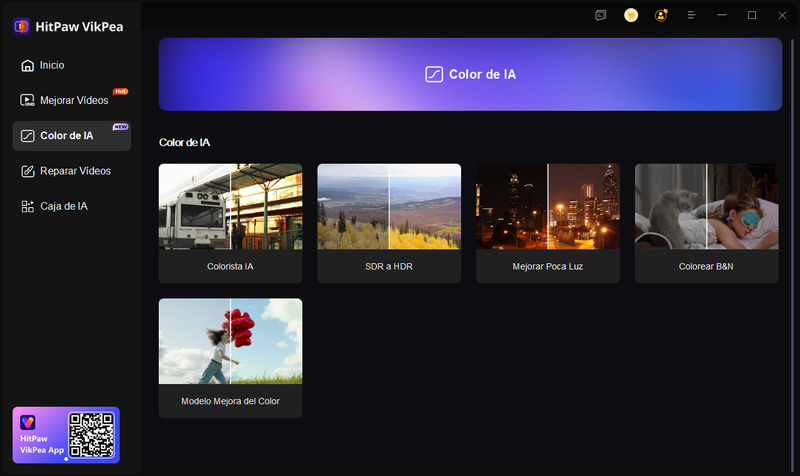 Función de Color de IA de HitPaw VikPea
