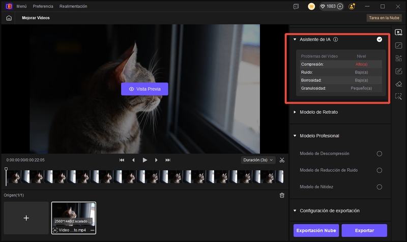 análisis inteligente de video con Piloto de IA de hitpaw vikpea