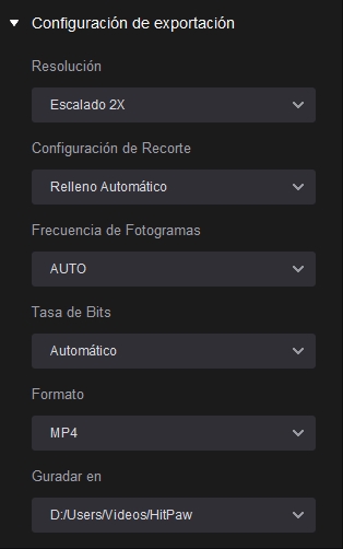 exportación en la nube y exportación local
