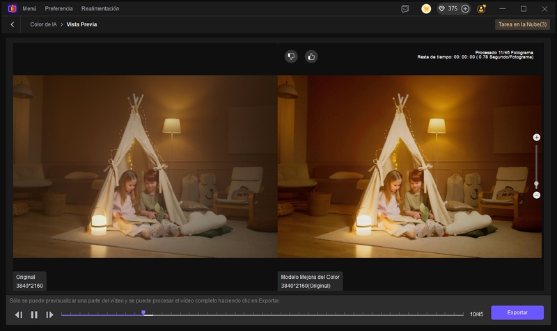 Modelo mejora del color de Hitpaw VikPea