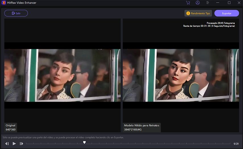 arreglar caras borrosas con hitpaw video enhancer