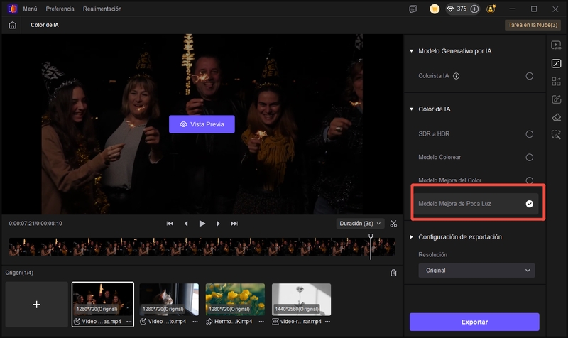 Modelo de mejora de poca luz de Hitpaw VikPea