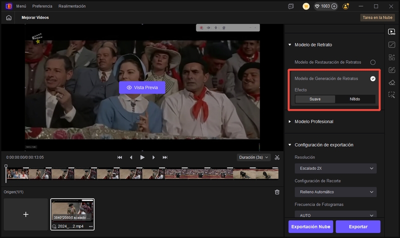 modelo de Generación de Retratos de hitpaw vikpea