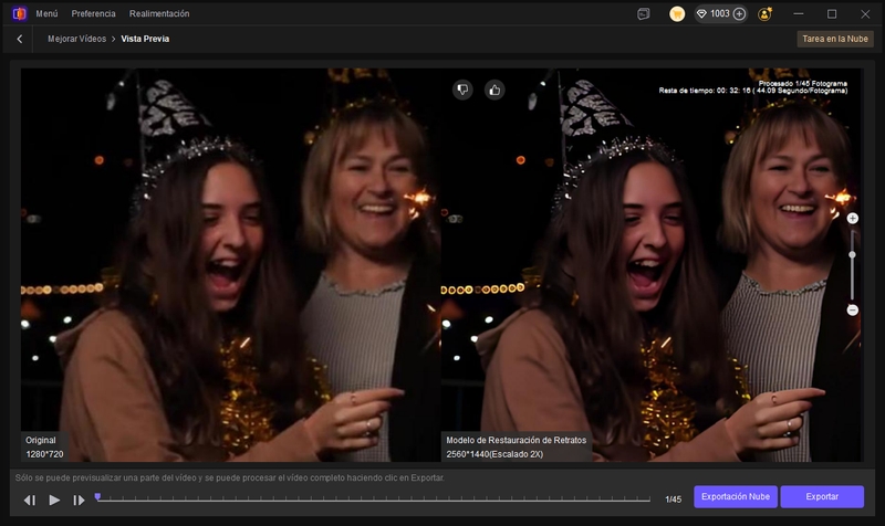 previsualización del modelo de Restauración de Retratos de hitpaw vikpea