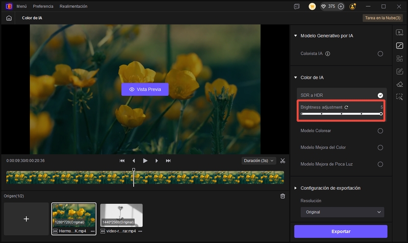 SDR a HDR de HitPaw VikPea