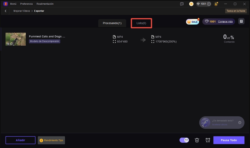 compresión de video eliminada