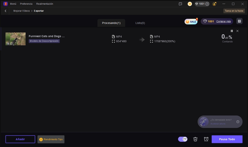 vikpea descomprimiendo video