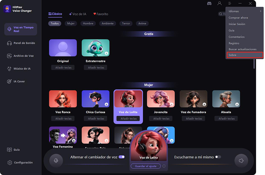 descubrir más informaciones en HitPaw voice changer