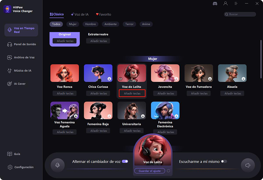 Funciones de HitPaw Voice Changer