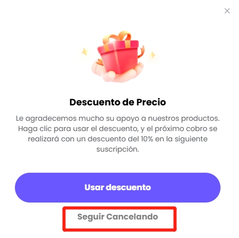 cancelar suscripción