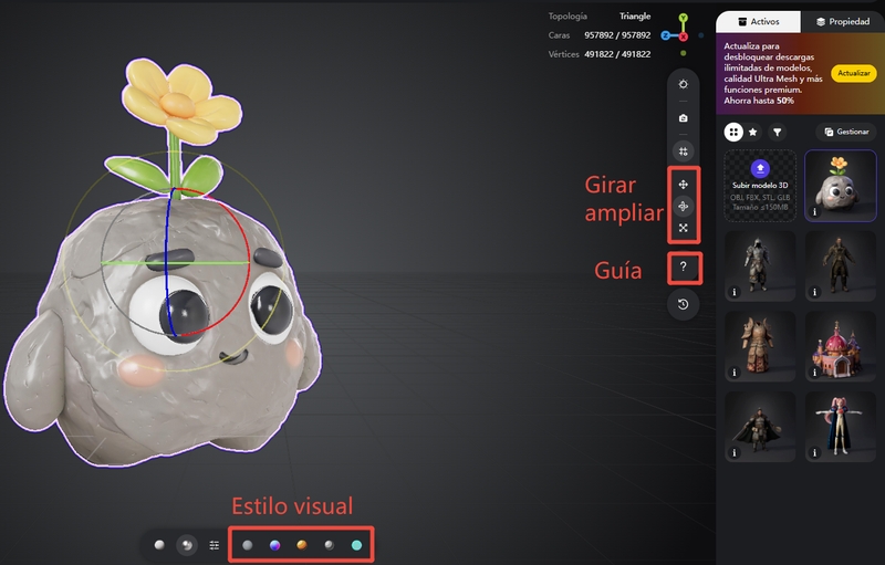 tripo3d 3d modelo generado