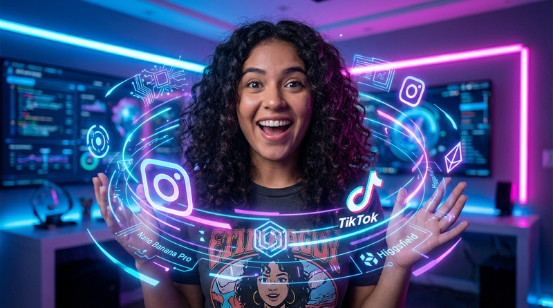 nano banana pro higgsfield redes sociales