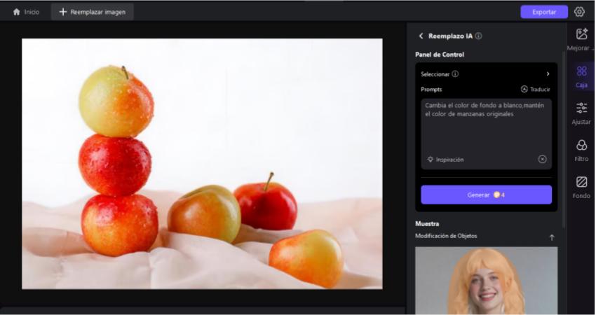 cómo cambiar el fondo a blanco con hitpaw fotorpea reemplazo de IA