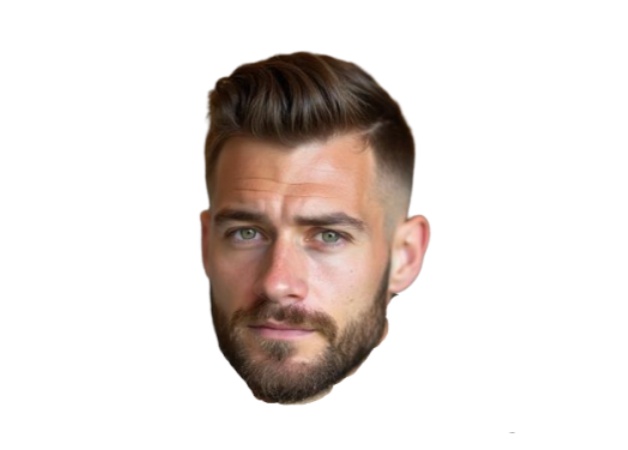 foto de recorte de cara de hombre