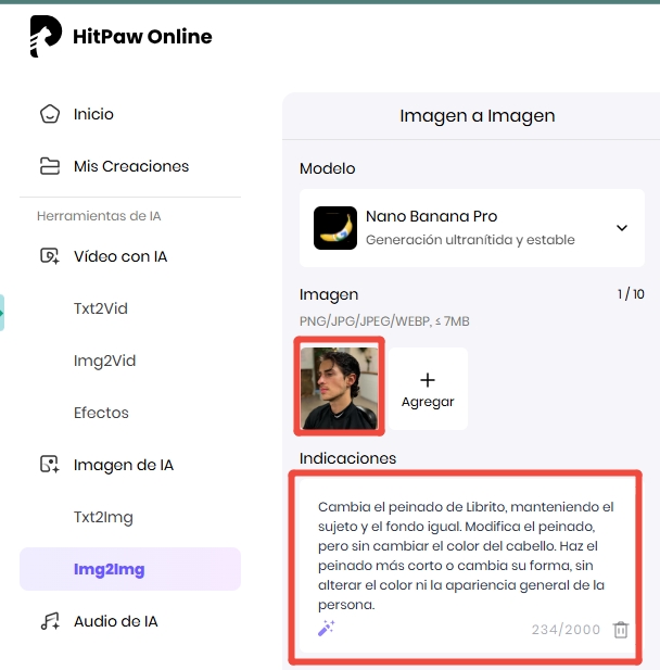 crear cortes hombre hitpaw online