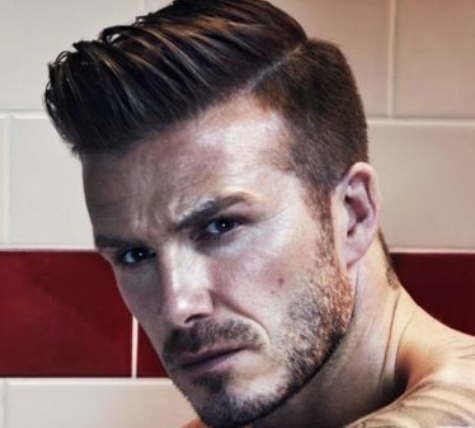 peinado pompadour David Beckham