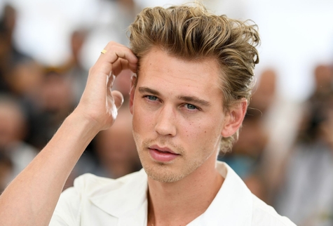 slicked back Austin Butler