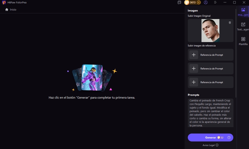 subir imagen generar cortes fotorpea