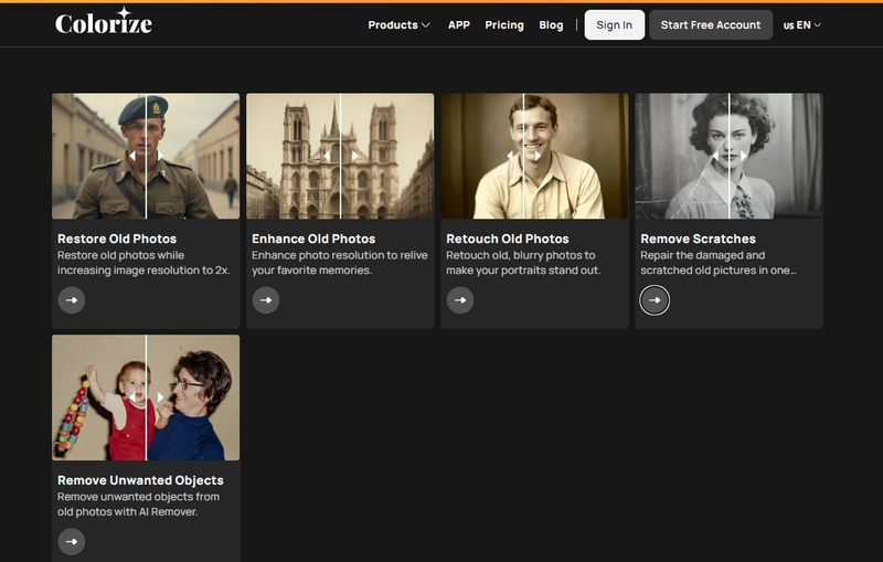 image colorizer reparar fotos antiguas online