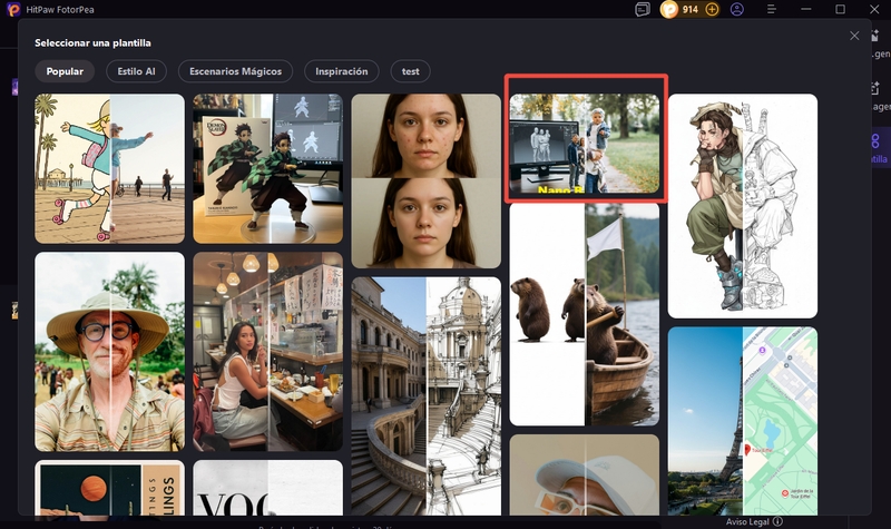 Seleccionar modelo Nano Banana en FotorPea