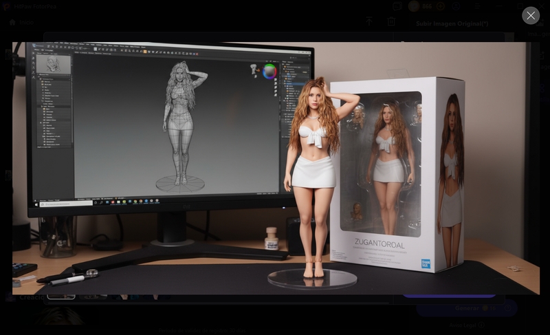 generar figura con nano banana en hitpaw fotorpea