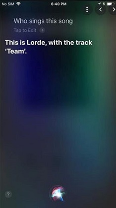 siri reconoce canciones